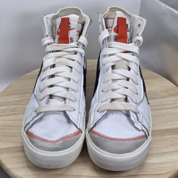 Nike Blazer Mid 77 Jumbo White Black Size 13 Mens Sneakers 2021 DD3111-100 - Picture 4 of 9